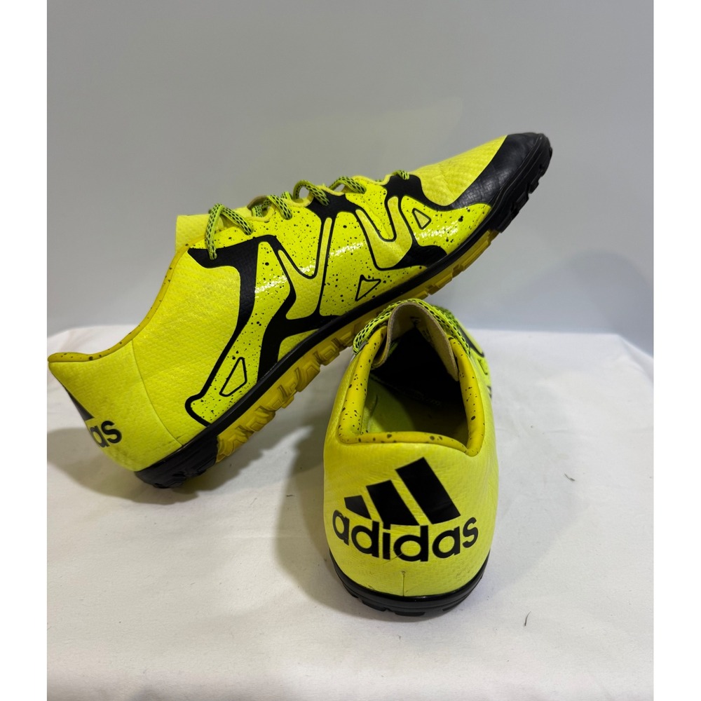 Adidas X 15.3 TF Solar Yellow Black Soccer Shoes Turf Cleats B32972 Mens 12